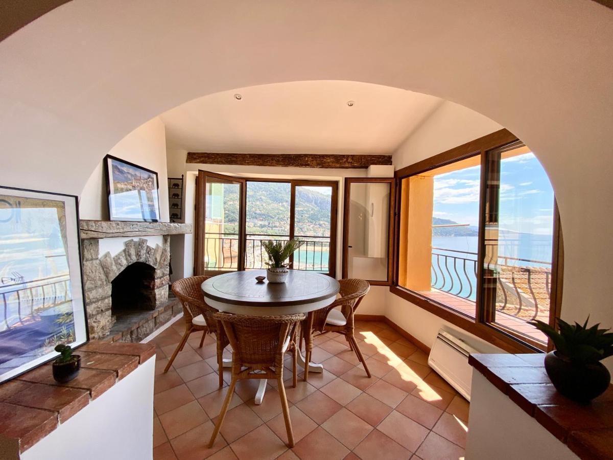 Vieux Chateau, Vue Mer Lägenhet Menton Exteriör bild